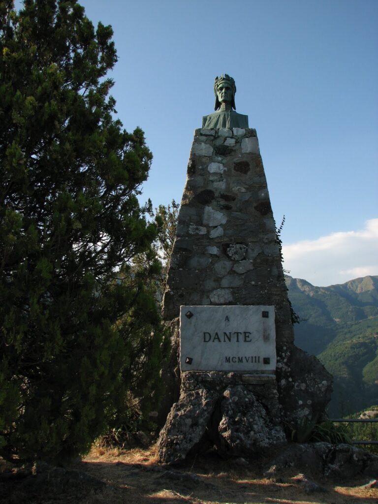 Dante statue Montefegatesi