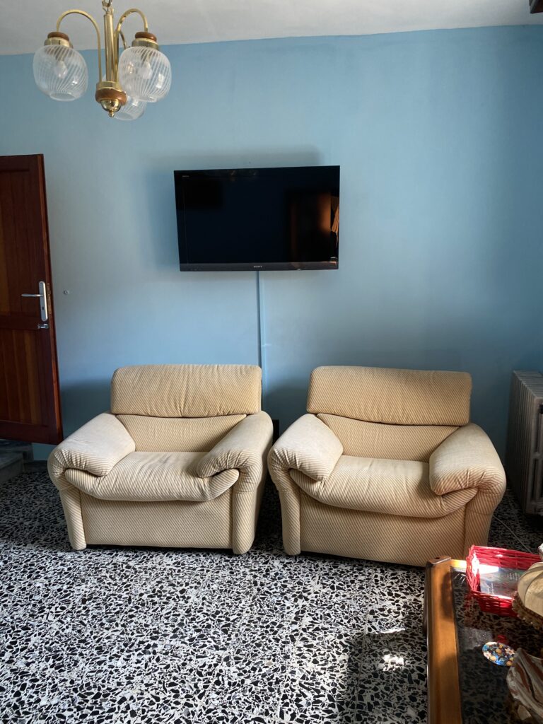 living room and tv