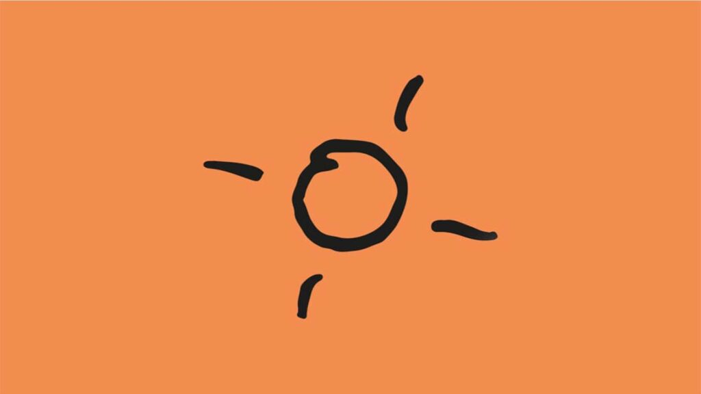drawing of the sun